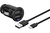 Handys - Adapter und Ladegeräte - Pro Apple Lightning Car charger set (12W/2.4A) - 4040849716911