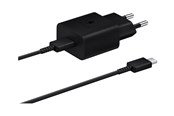 Handys - Adapter und Ladegeräte - Samsung 15W USB-C Power Adapter (Incl. cable) - Black - EP-T1510XBEGEU