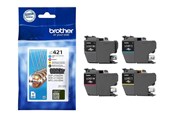 Druckerzubehör - Tinte & Toner - Brother LC 421VAL 4-Pack Ink Black/Yellow/Cyan/Magenta - LC421VAL