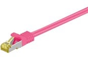 Netzwerk - Kabel - Pro RJ45 patch cord CAT 6A S/FTP (PiMF) 500 MHz with CAT 7 raw cable magenta - Rosa - 5m - 4040849916236