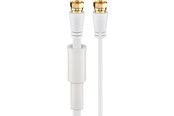 Antennenkabel - Pro Flat SAT antenna cable (80 dB) 2x shielded weatherproof 10m - 4040849672989