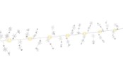 Lampen - Goobay Silver Wire String Light ''Snowflakes'' with 10 LEDs - 4040849579486