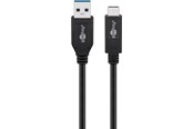 USB Kabel - Pro USB-A <-> USB-C - 1m - USB 3.2 Gen 2 - Schwarz - PUSB3.2G2-AC-BLK-1M
