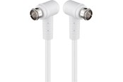 Antennenkabel - Pro Angled SAT antenna cable (80 dB) 2x shielded 3.5m - 4040849673436