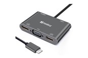 Dockingstationen - Sandberg USB-C MultiPort Docking Station - 136-35