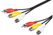 Audio Kabel - Pro Composite audio/video connector cable 3x RCA - 4040849503818