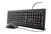 Tastaturen - Trust Primo - Tastatur & Maus Set - Schwarz - 23970