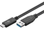 USB Kabel - Pro USB-A <-> USB-C - 0.5m - USB 3.2 Gen 2 - Schwarz - PUSB3.2G2-AC-BLK-0.5M