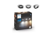Smart-Home - Philips Hue Milliskin Recessed Spotlight Round - Aluminium - 3-Pack - 929003810901