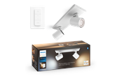 Smart-Home - Philips Hue Runner Double Spotlight - White - With Dimmer Switch - 929003812001