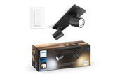 Smart-Home - Philips Hue Runner Double Spotlight - Black - With Dimmer Switch - 929003811801