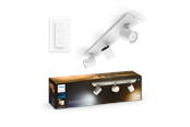 Smart-Home - Philips Hue Runner Tripple Spotlight - White - With Dimmer Switch - 929003812101