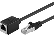 Netzwerk - Kabel - Pro CAT 5e extension cable F/UTP black 1 m - 4040849918865