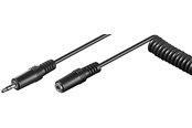 Audio Kabel - Pro Headphone extension cable 3.5 mm coiled cable - 4040849500176