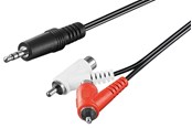 Audio Kabel - Pro Audio cable adapter 3.5 mm male to stereo RCA male/female - 4040849502132