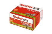 Nägel & Schrauben - Fischer Universal plug UX 6 x 35 R with rim in carton (50 pcs.) - 77889