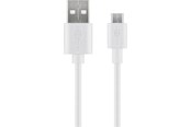 USB Kabel - Pro USB-A <-> USB Micro-B - 1m - Weiß - 4040849438370