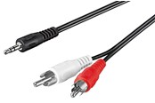 Audio Kabel - Pro Audio cable AUX adapter 3.5 mm male to stereo RCA male - 4040849504402