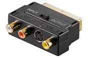 Display Kabel - Pro SCART to composite audio/video and S-Video adapter IN/OUT - 4040849504990