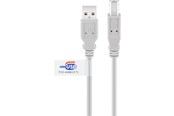 USB Kabel - Pro USB-A <-> USB Mini-B (4-pin) - 3m - Grau - 4040849508325