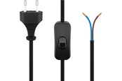 Stromkabel (Intern) - Pro Euro cord for assembly with switch 1.5 m black - 4040849513503