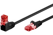 Netzwerk - Kabel - Pro LAN CAT 6 U/UTP - 90° - Schwarz - 1m - 4040849515156
