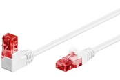 Netzwerk - Kabel - Pro LAN CAT 6 U/UTP - 90° - Weiß - 1m - 4040849515224