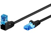 Netzwerk - Kabel - Pro LAN CAT 6A U/UTP 90° - Schwarz - 3m - 4040849515316