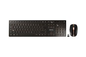Tastaturen - Cherry DW 9000 SLIM - Tastatur & Maus Set - Deutsch - Gold - JD-9100DE-2