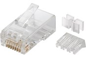 Netzwerk - Kabel - Pro RJ45 plug CAT 6a UTP unshielded (10 pack) - Transparent - 4040849725012