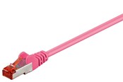 Netzwerk - Kabel - Pro LAN CAT 6 S/FTP - Rosa - 0.1m - 4040849924569