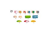Rollenspiele - Brio 25 Patterned Wooden Blocks - 30112