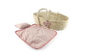 Puppen & Zubehör - Happy Friend Wicker Moses Basket - 504318