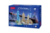 Puzzle - Cubic Fun City Line New York City 3D 123 pcs 3D Puzzle - 200255