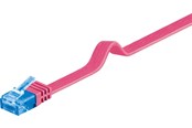 Netzwerk - Kabel - Pro LAN CAT 6A U/UTP flat - Rosa - 2m - 4040849963209