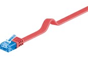 Netzwerk - Kabel - Pro LAN CAT 6A U/UTP flat - Rot - 5m - 4040849963445