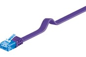 Netzwerk - Kabel - Pro CAT 6A U/UTP flat - Lila - 0.5m - 4040849963025