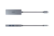 USB-Hubs - Aukey CB-C63 - hub - 3 ports USB-Hubs - USB 3.1 - 3 - Grau - CB-C63