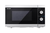 Mikrowellen-/Miniofen - Sharp YC-MG01E-S - microwave oven with grill - freestanding - silver/black - YC-MG01E-S