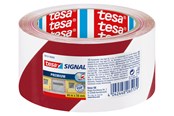Klebeband und Kleber - tesa Signal Premium Warning marking tape 66m x 50mm Red-White - 58131-00000-01