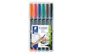 Utensilien zum Schreiben und Zeichnen - Staedtler Universal pen Lumocolor perm S 6pcs - 313 WP6