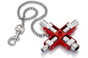 Werkzeuge für Sanitärarbeiten - KNIPEX Universal-Schlüssel, für gängige Schränke und Absperrsysteme - 00 11 06