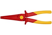 Werkzeuge für elektrische Arbeiten - KNIPEX Flachrundzange aus Kunststoff, isolierend - 98 62 02