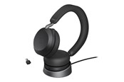 Kopfhörer/Headsets - Jabra Evolve2 75 Link380c UC Stereo Stand Black - 27599-989-889