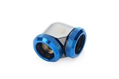 DIY Wasserkühlung - Bitspower Black Sparkle / Royal Blue Enhance 90-Degree Dual Multi-Link Adapter For OD 16MM - BP-BSE90DML16-RBL