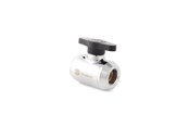 DIY Wasserkühlung - Bitspower Silver Shining Mini Valve With Black Handle - BP-MVV-SL