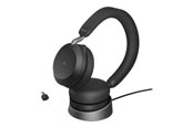 Kopfhörer/Headsets - Jabra Evolve2 75 Link380c MS Stereo Stand Black - 27599-999-889