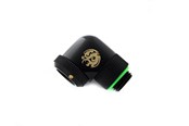 DIY Wasserkühlung - Bitspower Matt Black Enhance Rotary G1/4" 90-Degree Multi-Link Adapter For OD 12MM - BP-MBE90RML