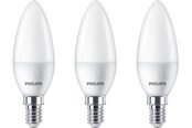 LED-Birnen - Philips LED-Lampe Candle 5W/827 (40W) Frosted 3-pack E14 - 929002968433