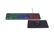 Tastaturen - Gembird KBS-UML-01 - keyboard mouse and mouse pad set - US - Tastatur, Maus und Mousepad-Set - Englisch (US) - Schwarz - KBS-UML-01